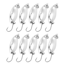 Hard Bait For Fishing Metal Spoon Lure With Sharp Hook And Durable Connector Long Casts Rhythmic Darting Action Spinner Baits For Trout Water Splash A