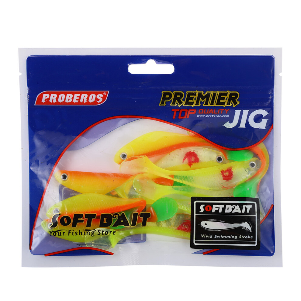 Silicone Fishing Lures, Soft Fishing Lures for Freshwater Saltwater, High Quality PVC Material Lifelike 3D Shape and Eyes Attracts Fishes Quickly, Var-image-OPC-PPWVZ9V-NEW