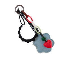 Draagbare stevige denim gewassen stoffen tasversiering-1
