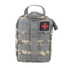 Compact Tactical EDC Pouch, Sturdy Nylon Three-Fold Design With Spacious Compartments For Military Grade Medical Supplies