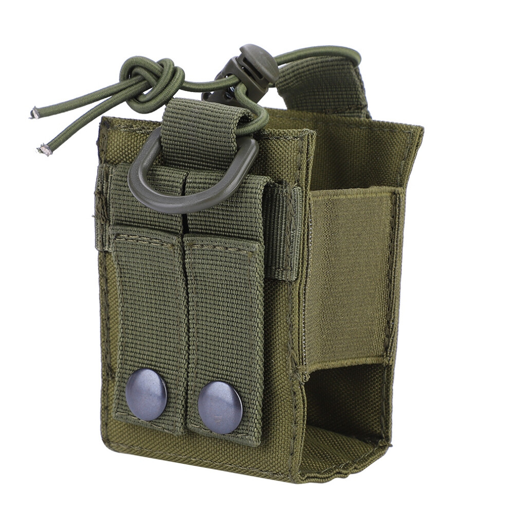 Tactical Molle Radio Pouch Holder, Durable Nylon Material Quick Release Holster For Walkie Talkies Secure Fastening With Detachable Hook & Loop Suitab 9463374433149