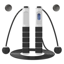 Fitness Jump Rope With Digital Counter, Weighted Jump Rope For Men Women Kids Promotes Calorie Burning, Ergonomic Handles Non-Slip Grip For Crossfit W