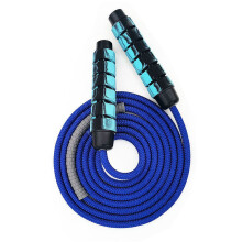 Professional Heavy Skipping Rope For Fat-Burning, Tangle-Free Ball Bearings Ensure Smooth Rotation, Ergonomic Memory Foam Handles, Adjustable Length F