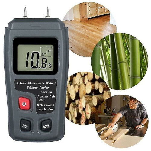 Effortless Moisture Analysis, Digital Wood Moisture Meter Boasts A Data Hold Function For Convenient Reading, 2 Integrated Pins Guarantee Precise 1