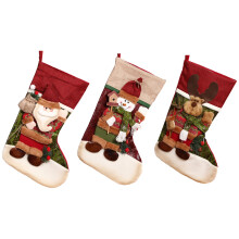 Meia de Natal com Personagens Clássicos, Ambiente Festivo, Nomes Personalizados, Juta Felpuda, Grande Capacidade, Aplique Decorativo para Casa