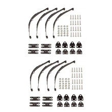 8Pcs Hard Leaf Spring Suspension Stainless Steel Bar for 1/10 Crawler Car Axial SCX10 F350 RC4WD D90 TF2 Truck