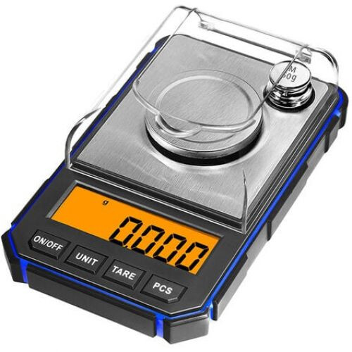 Κλίμακα χιλιοστού 50g/0.001g, Προηγμένος Σχεδιασμός, Μεγάλη Οθόνη LCD για Φάρμακα, 1