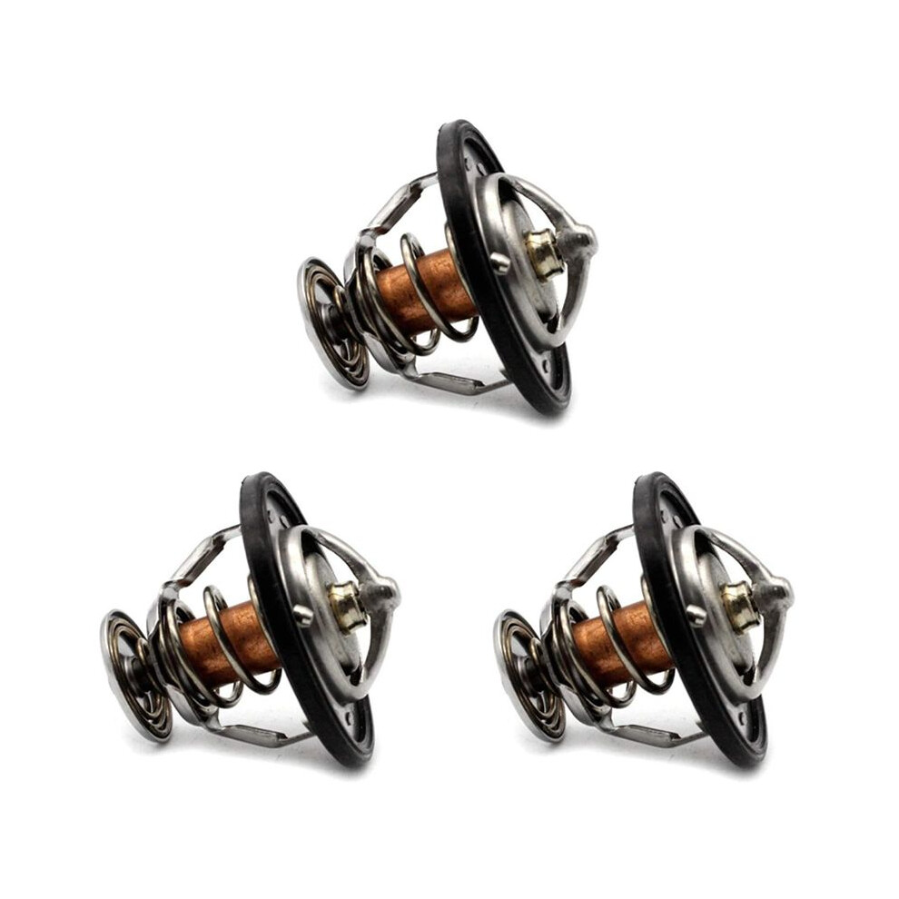 3X Universal For Engine Coolant Thermostat 90916-03093 Black 6031840609058
