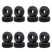 16PCS 118MM 1.9 Rubber Tires Tyres Wheel for 1/10 RC Crawler Car Axial SCX10 90046 AXI03007 TRX4 D90 CC01