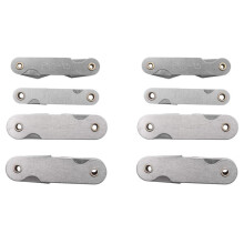 Radius Gauge Set,8Pcs Stainless Steel Radius Fillet Gauge Measuring Tool (R0.3-1.5/ R1-6.5/ R7-14.5/ R15-25)