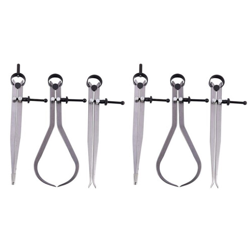 Spring Dentro Esterno Divisore Pinza Set da 8 Pollici Machinist Tools 6-Pack