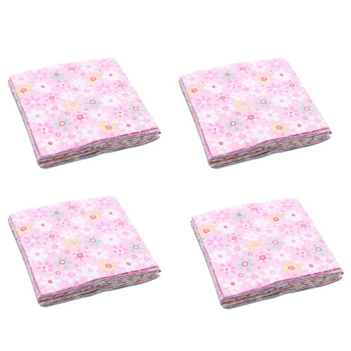 Fabric Patchwork  Cotton Material Batiks Mixed Squares Bundle, 10 x 10cm, 200-Pack