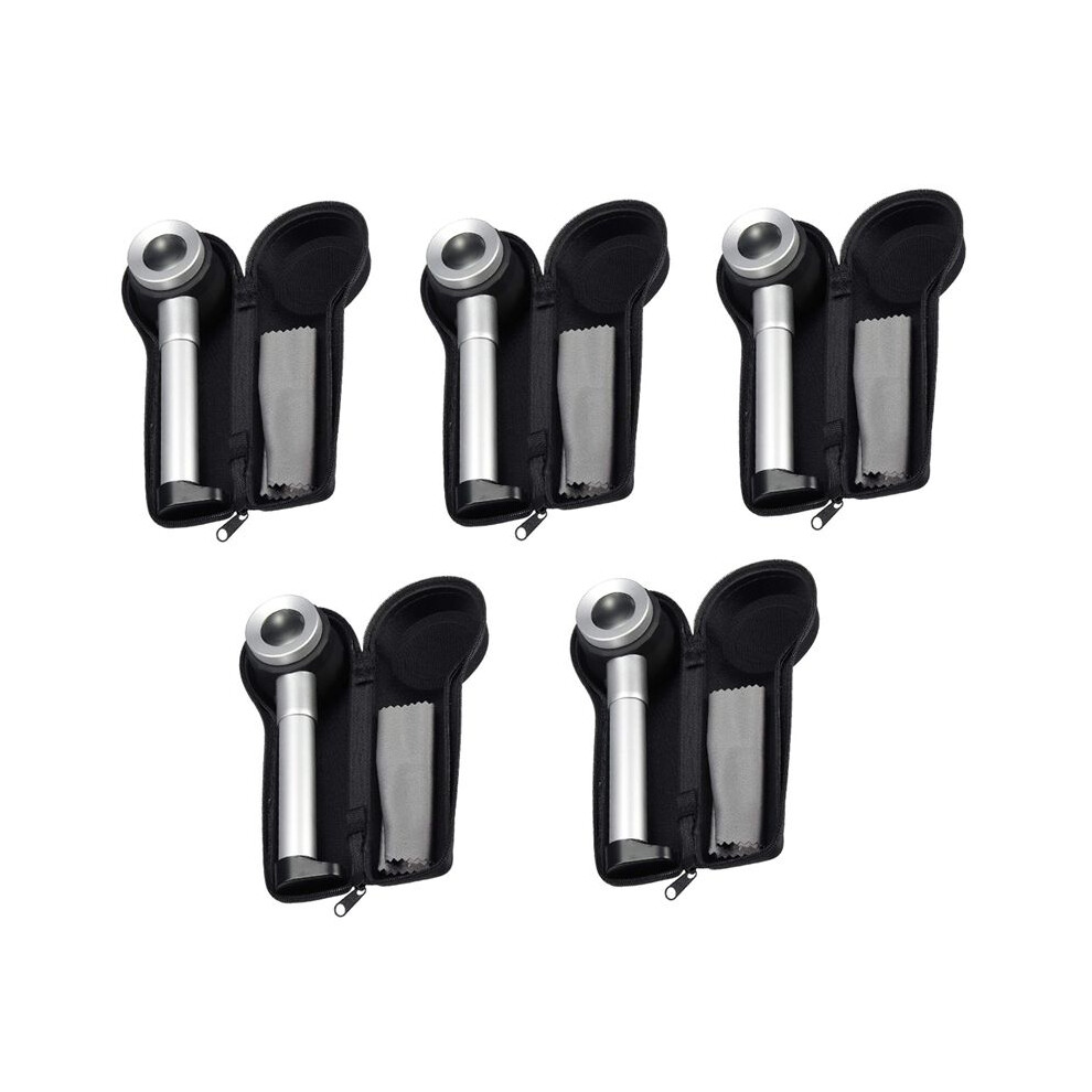 5X Handheld 45X Folding Linen Tester Metal Magnifiers Cloth Thread Counter Magnifier Magnifying Glass with Light