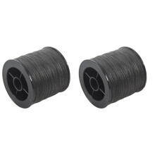 2 Stücke 500M 50Lb Bunte 4 Stränge Multifilament Pe Braid Angelschnur (Schwarz)