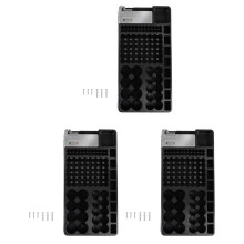 3X Batterie Speicher Organisator Halter mit Tester - Batterie Caddy Rack Gehäuse Box Halter Einschließlich Batterie Checker für AAA AA C D 9V und