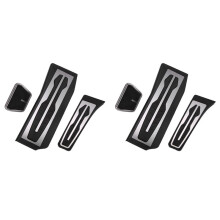2X for 5-Series G30 G31 2017 Stainless Steel Car Accelerator Pedal Brake Pedals Cover Rest Pedals