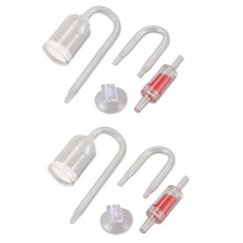 8x Aquarium Glass Plant Co2 Diffuser U Shape Tube Set for Plant Fertilizer Fish