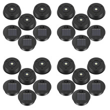 24 Pcs Solar Lights Replacement Top 7 Lumens Solar Lantern Parts LED Solar Panel Lantern Lid Lights for Outdoor Hanging