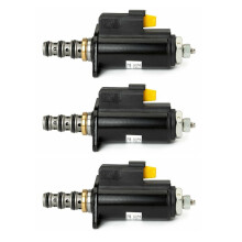 3X 121-1491 Obrotowy Zawór Elektromagnetyczny Koparki do E320B/C/D 315C 325C 1211491 KWE5K-31 G24DA30 G24DB30 CAT