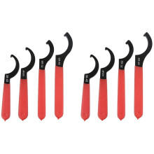 8X Coilover Wrench, Hook Wrenches Tools Set Shock Spanner Wrench Set C-Shape Spanner Adjustable Spanners Adjustment Tool
