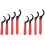8X Coilover Wrench, Hook Wrenches Tools Set Shock Spanner Wrench Set C-Shape Spanner Adjustable Spanners Adjustment Tool 1