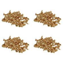 200X Gitarren Bass Schrauben Teile für Scratchplate Pickguard, Gold