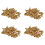 200X Pièces de Vis de Basse de Guitare pour Pickguards Scratchplates, Or 1