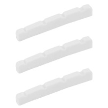 3X Slotted Curved Bone Bass Nut for 4 Strings PB Precision Jazz Bass, 4.2X3.2X4.6/4.6mm