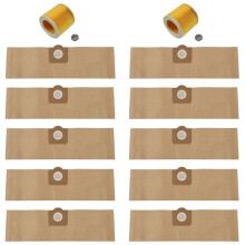 10 pezzi sacchetto per la polvere 2 pezzi filtro per aspirapolvere WD3 Premium 3.300 M 3.200 WD3.500 P 6.959-130