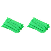 Pfeile Vanes 4 Zoll Kunststoff Feder Befiederung fuer DIY Bogenschiessen Pfeile 100 Pack (Gruen)