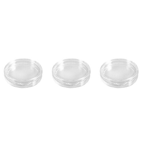 30 Pezzi Scatola Portamonete Piccola in Plastica Trasparente 23mm