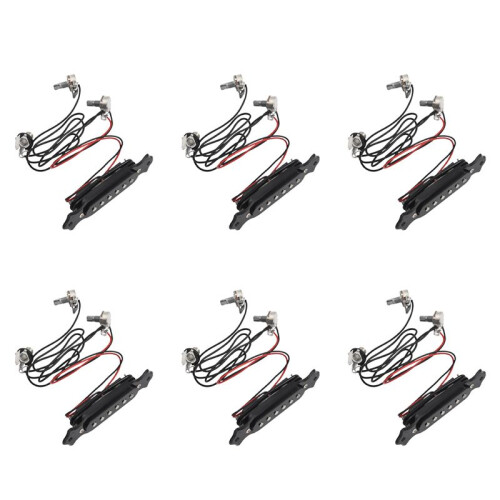 6X Magnetic Acoustic Pickup for Guitar Black