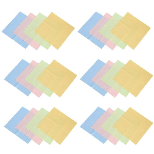 24 Microfiber Optical Cleaning Cloth Dvd Lcd Camera Lens Screen Clean Cloth Towel