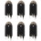 6Pc Svart Guitar Endpin Jack 6.35 Ingång för Alla Gitarr Eq Pickup Output Gitarrdelar och Tillbehör 1