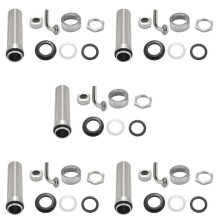 5 Pcs 92.5mm Stainless Steel Elbow Shank Beer Tap Draft Beer Faucet Accessories with Diameter 8mm for Beer Keg