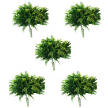 50Pcs Artificial Boston Fern Bush Plastic Plant Hanging Fake Greenery Home Decor