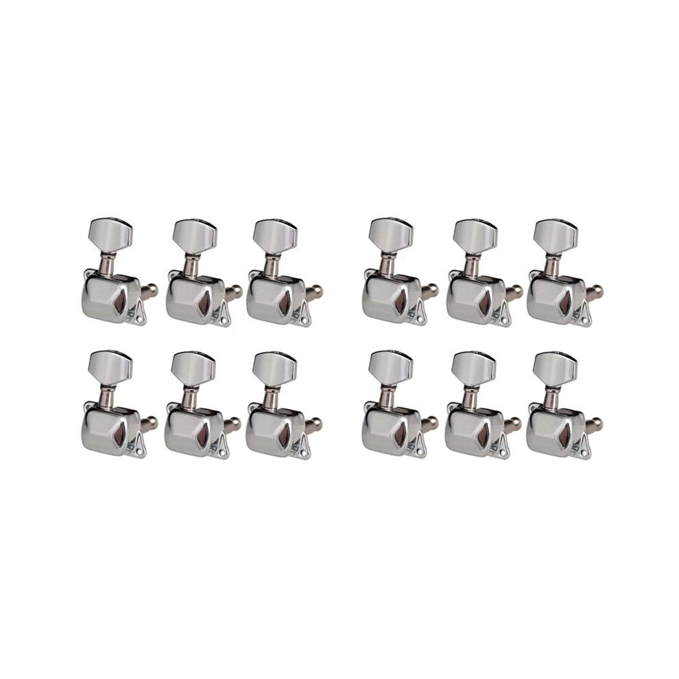 12R Semiclosed Guitar Tuning Peg Keys Tuners Machine Electric Guitar Part Replacement Musical Instrument 6031804363897