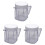 for  Blender Replacement Parts, 4937  Osterizer Blender Jar Accessory, Cup  Plastic Jars with Lids (3 Pack) 1