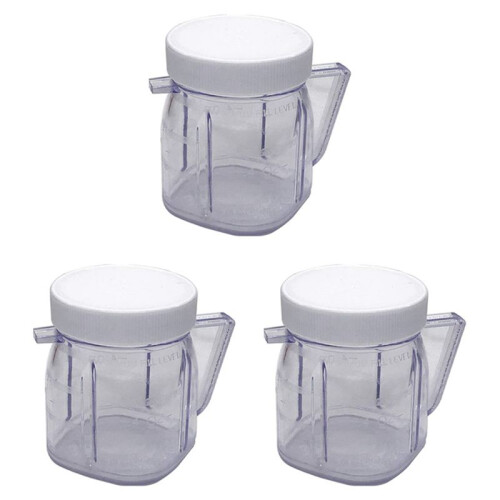 for  Blender Replacement Parts, 4937  Osterizer Blender Jar Accessory, Cup  Plastic Jars with Lids (3 Pack)