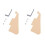 2X Guitar Pickguard Cream Single Ply Guard Plate Pickguard för  LP Gitarrdelar 1