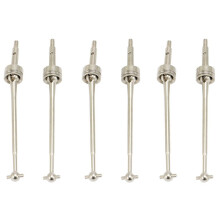 6Pcs 45 Hardened Steel CVD Drive Shaft for 144001 124019 LC Racing 1/14 RC Drift Car Upgrade Parts,B