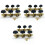 3X Left Right Classical Guitar String Tuning Pegs Machine Heads Tuners Keys 3L3R Professional Guitar Accessories,Black 1