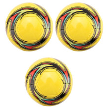 3X Train Leather Soccer Size 5 Train Match Football Non-Slip Football Game Indoor and Outdoor Football