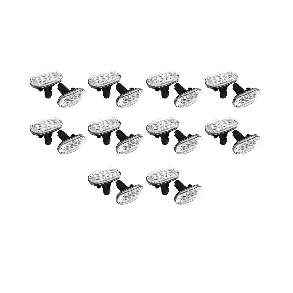 10X Led Side Lights For Jimny Jb74 Jb64 2018- Turn Signal Indicator Replacement, Clear Amber/Light 6032983515794