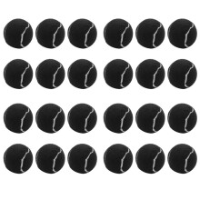 24 Packungen Tennis Bälle Verschleißfeste Elastische Trainings Bälle 66mm Damen Anfänger ÜBungstennis ,Schwarz