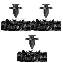 600PCS Push Type Retainer Clips 8mm Liner Clips for Trim Rivet Body Fasteners 01553-09321