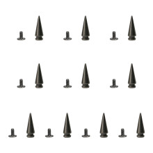 10 Set Punk Style Spikes-gun black 18 Twin Towers 7x20