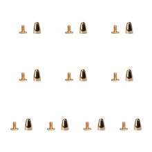10er-Set Punk-Spikes,-Hellgold 1 Spitzhut 6,5x9