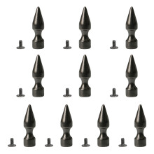 10 Set Alloy Spikes Gothic Style-gun black 23 thick tower 10x35
