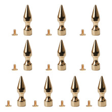 10 Set Fashion Spikes-hellgoldener 23 dicker Turm 10x35